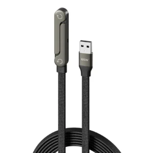240W/65W Fast Charge Wire with Built-in Phone Stand