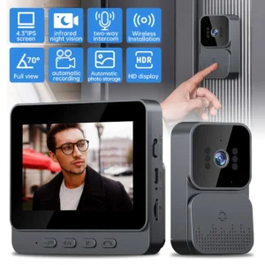 Intercom with Wireless Video Doorbell Night Vision