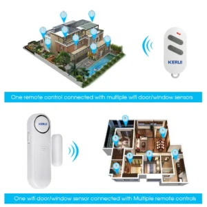 Wireless Door Window Sensor Alarm with Remote Control